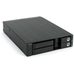 FANTEC MR-25DUAL 2x2,5" SATA SSD und HDD Wechselrahmen