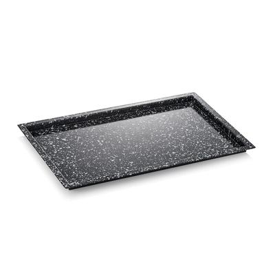 2x GN Blech 1/1-020 mm, 53 x 32,5 cm, emailliert, Metall