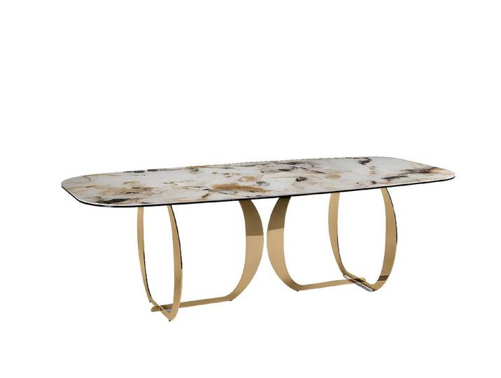 JVmoebel Esstisch Beige Luxus Esstisch im modernen rechteckigen Design (1-St., Esstisch), Made in Europa
