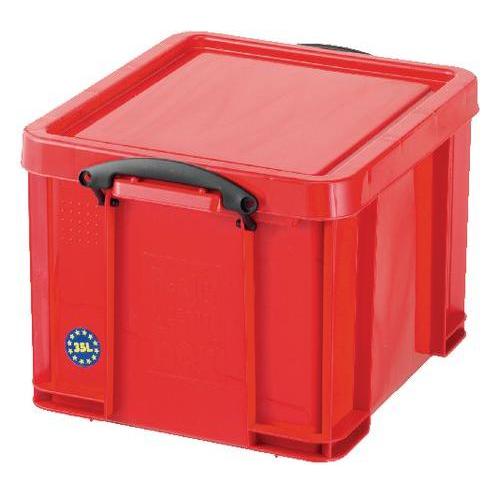 Really Useful Box Aufbewahrungsbox mit Visitenkartenfach 180x215mm transparent (40207913)