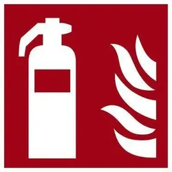 Neutralware Hinweisschild Feuerlöscher 15x15cm Hart-PVC
