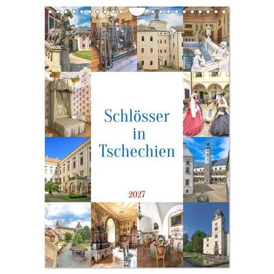 Schösser in Tschechien (Wandkalender 2027 DIN A4 hoch), CALVENDO Monatskalender