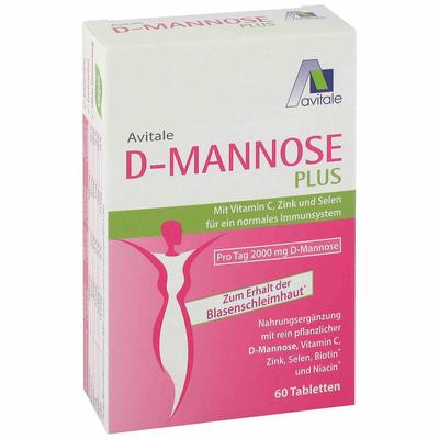 D-Mannose Plus 2000 mg Tabl.m.Vit.u.Mineralstof. 60 St Tabletten
