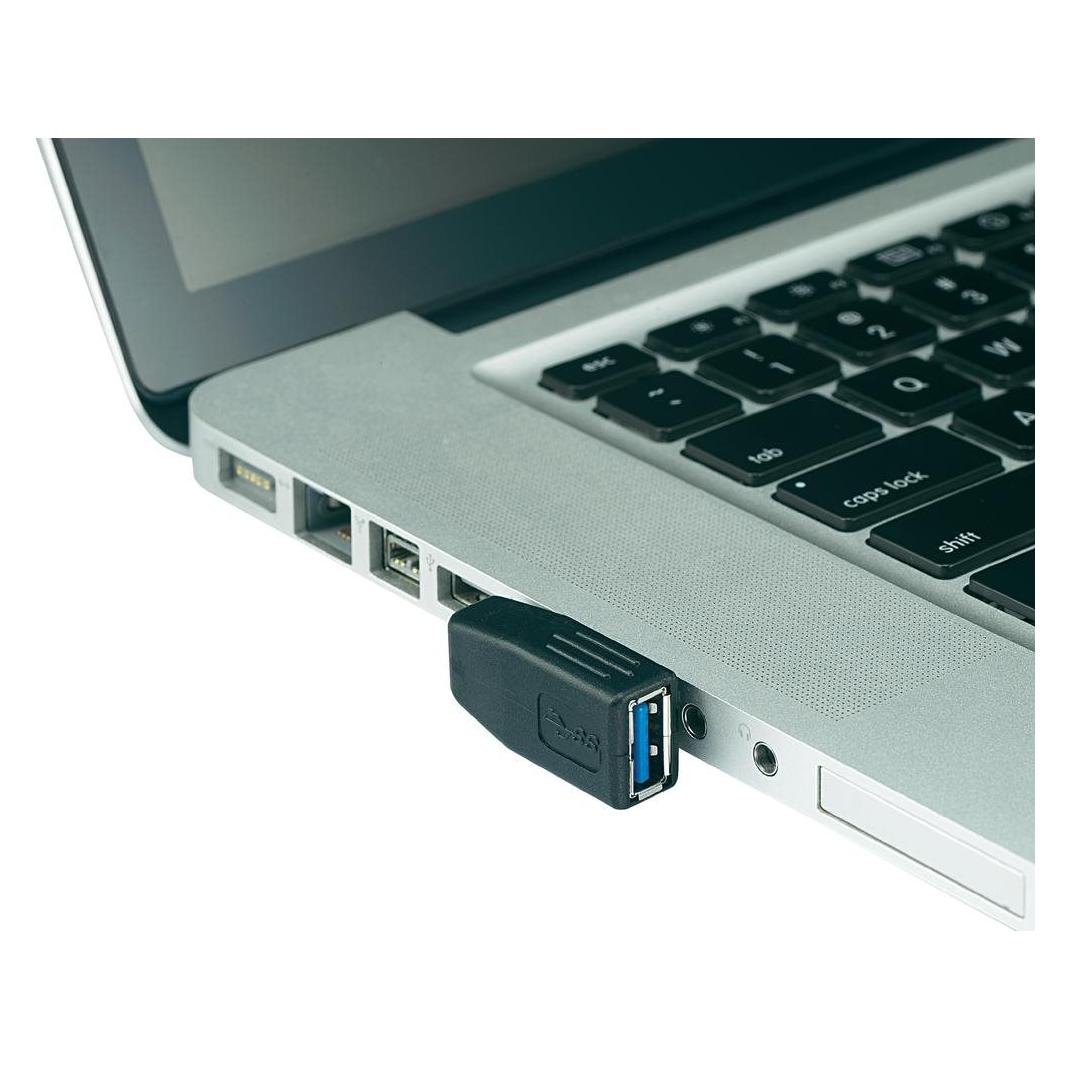 Renkforce USB 3 Adapter A-Stecker zu A-Buchse 90° seitlich nach rechts gewinkelt (29039C104R)