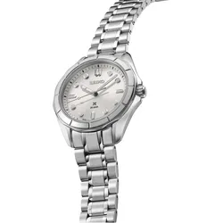 Seiko Prospex SEA Diver Quarz 34 mm Edelstahl Silber Damenuhr SUR595J1