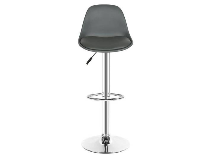 Tabouret de Bar - PEACHES - Ensemble de 4 - Gris foncé - Résistance 130 kg - Design Scandinave