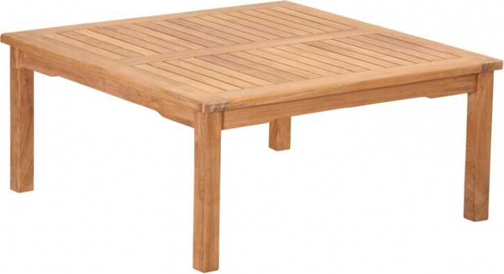 Couchtisch Verona eckig Teak Massivholz - Tischhöhe 45 cm: 120 x 120 cm + 150,- Euro