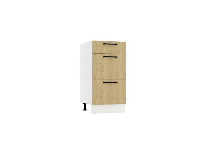 ROYAL24_MARKT Unterschrank D40S3 - Dnoria - 3 Schubladen für effiziente Organisation (Küchen Unterschrank, 1-St., Premium - Dnoria) Hochwertig - Modern - Exklusiv