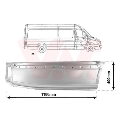 VAN WEZEL Seitenwand 5862144 hinter der Achse