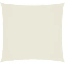 vidaXL Sonnensegel Oxford-Gewebe Quadratisch 2,5x2,5 m Cremeweiß