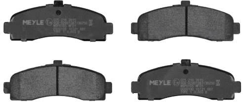 MEYLE 025 216 2615 Brake pad set