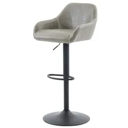 Autronic Barstuhl graues Kunstleder AUB-716 GREY3