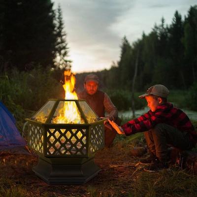 All Categories Goods Outdoor Hex Shaped Fire Pit, Wooden Heater Garden Fireplace, Firepit Bowl Outdoor Hex Shaped Fire Pit, Wooden Heater Garden Fireplace, Firepit Bowl