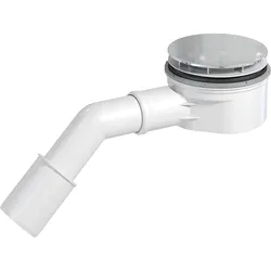 PREVEX Showerloc flache Ablaufgarnitur mit Siphon für Duschkabinen 90 mm aus recyceltem Kunststoff