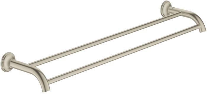 Grohe Essentials Authentic Badetuchhalter 40654EN1 doppelt, brushed Nickel, Länge 626mm