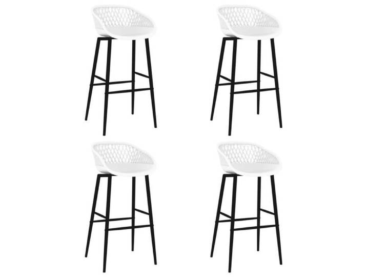 MAG - Chaises de bar Lot de 4 pcs - Tabourets Haute de bar Blanc🐰😺9096