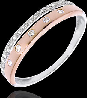 Edenly Ring Zauberwelt - SternkrÃ¶nchen - Kleines Modell - RosÃ©- und WeiÃŸgold
