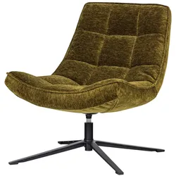 Drehsessel Maudi - Chenille-Stoff Grün