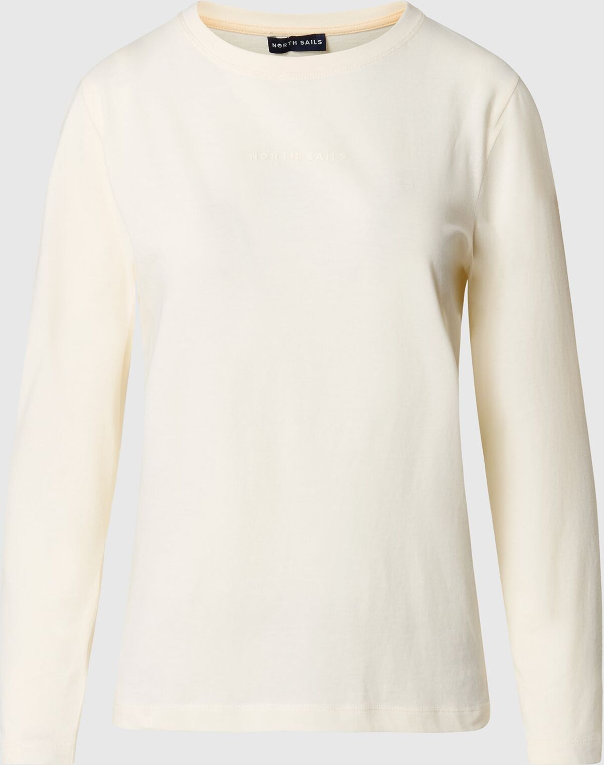 North Sails Langärmliges T-Shirt mit farblich abgestimmtem North-Sails-Logo Winter white XS