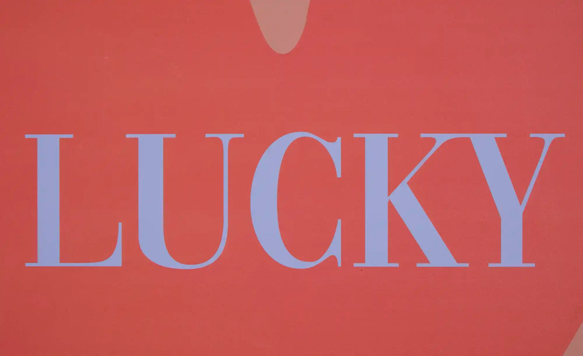 Höffner Wanddekoration Lucky you   ¦ rot ¦ MDF ¦ Maße (cm): B: 61 H: 3