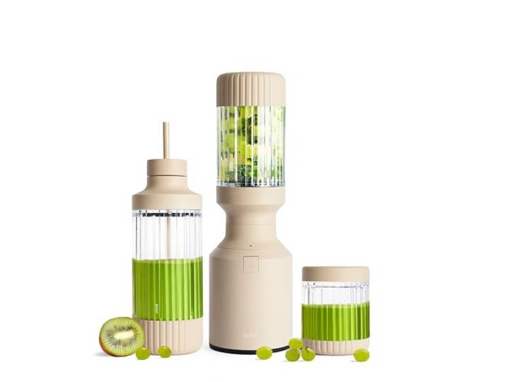 Beast Mighty 850 Plus - Kraftvoller Mixer, Smoothie Maker - Sand Deko-Stück, Standmixer: bruchsicheres Tritan, Stahlgetriebe – zerkleinert Eis. 3 Becher, Suppen & Saucen, 60-Sek-Programm.