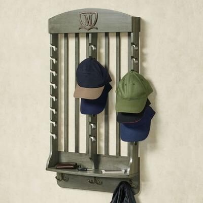 Touch of Class Deluxe Vertical Cap Rack Gray 24 Cap, 24 Cap, Gray