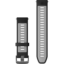 Garmin Replacement Band (22 mm, Edelstahl, Silikon), Uhrenarmband, Schwarz, Grau