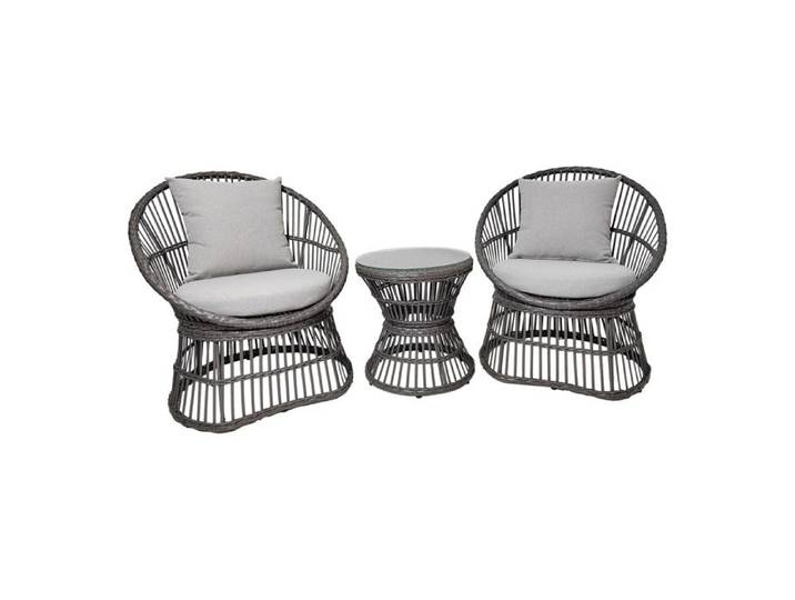 Lot de 3 Meubles de Jardin Natal - Kendra Home - Gris - Rotin - 64x48x76 cm