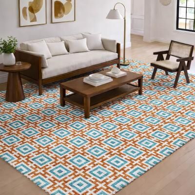 Addison Rugs Premium Washable Super Soft Geo Dream Shag Rug