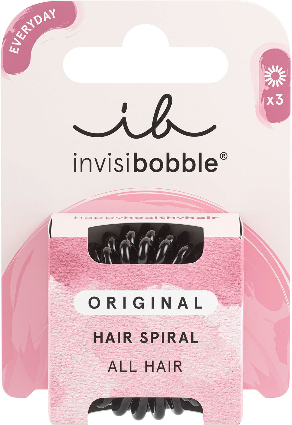 INVISIBOBBLE Original True Black Hair Rings x3