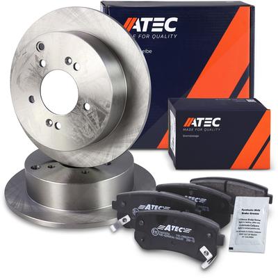 Atec Bremsscheiben + Bremsbeläge Hinterachse Voll [Hersteller-Nr. 40576277] für Hyundai