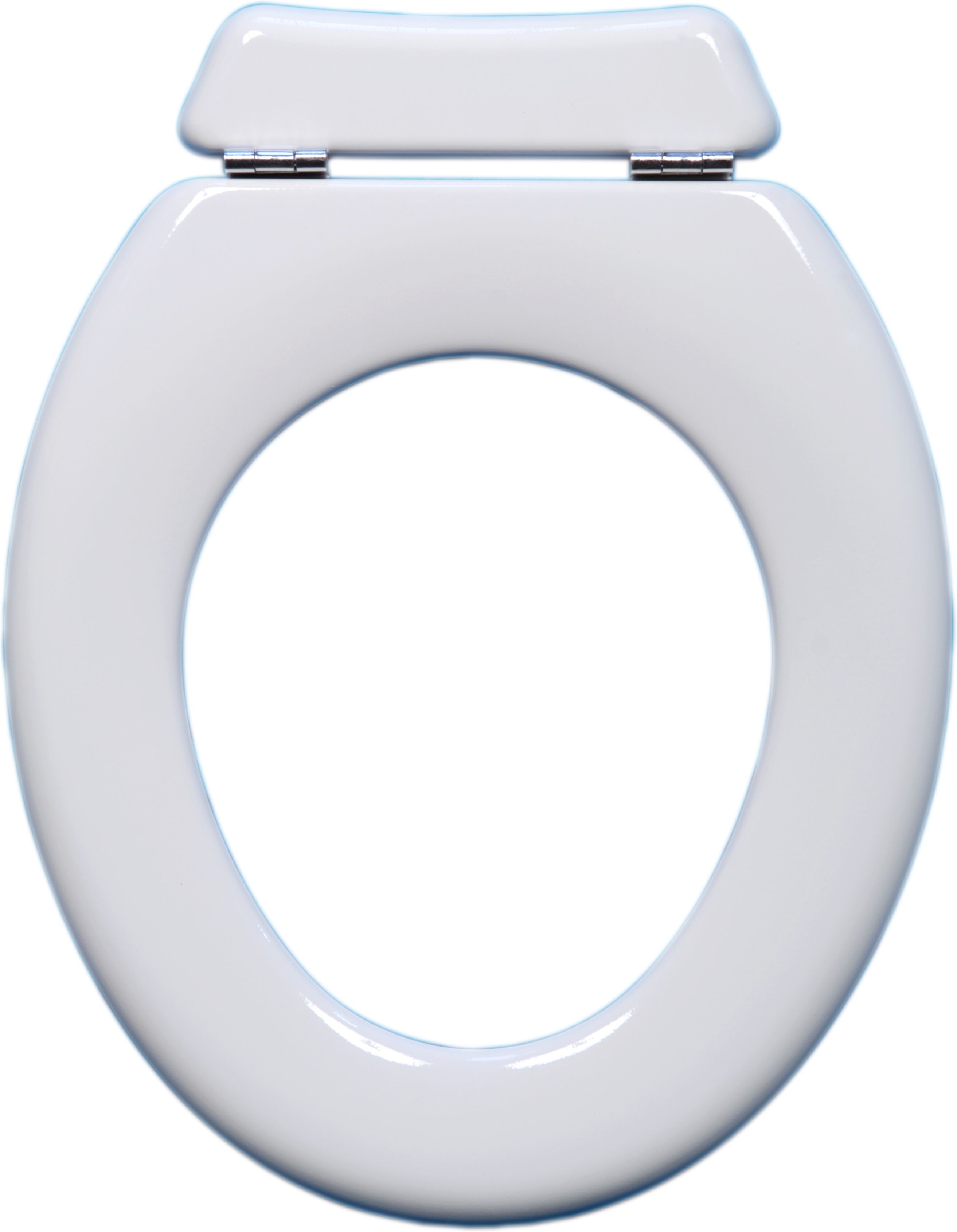 Pagette Toto WC siège Olfa Universal sans housse 0720002 avec panneau arrière, charnière en acier inoxydable, noir