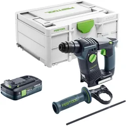 Festool, Bohrmaschine + Akkuschrauber, BHC 18-Basic Akku Bohrhammer 18 V 1,8 J SDS Plus Brushless + 1x Akku 4,0 Ah + Systainer -