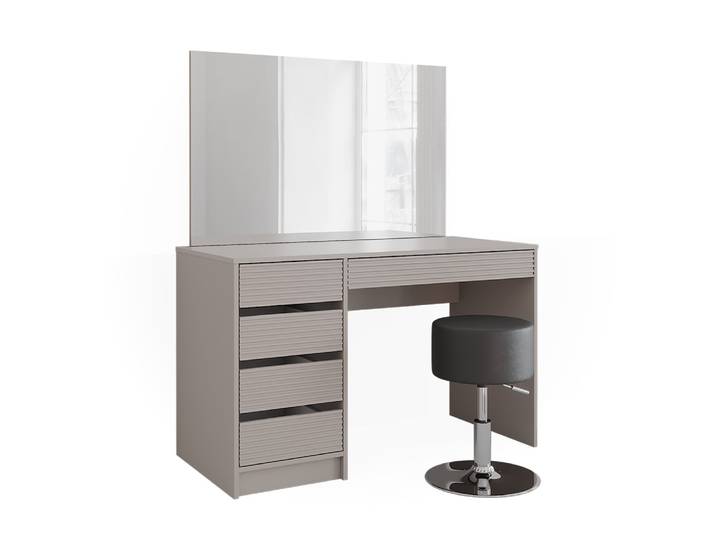 Coiffeuse avec miroir & tabouret, cachemire 120 x 75 cm