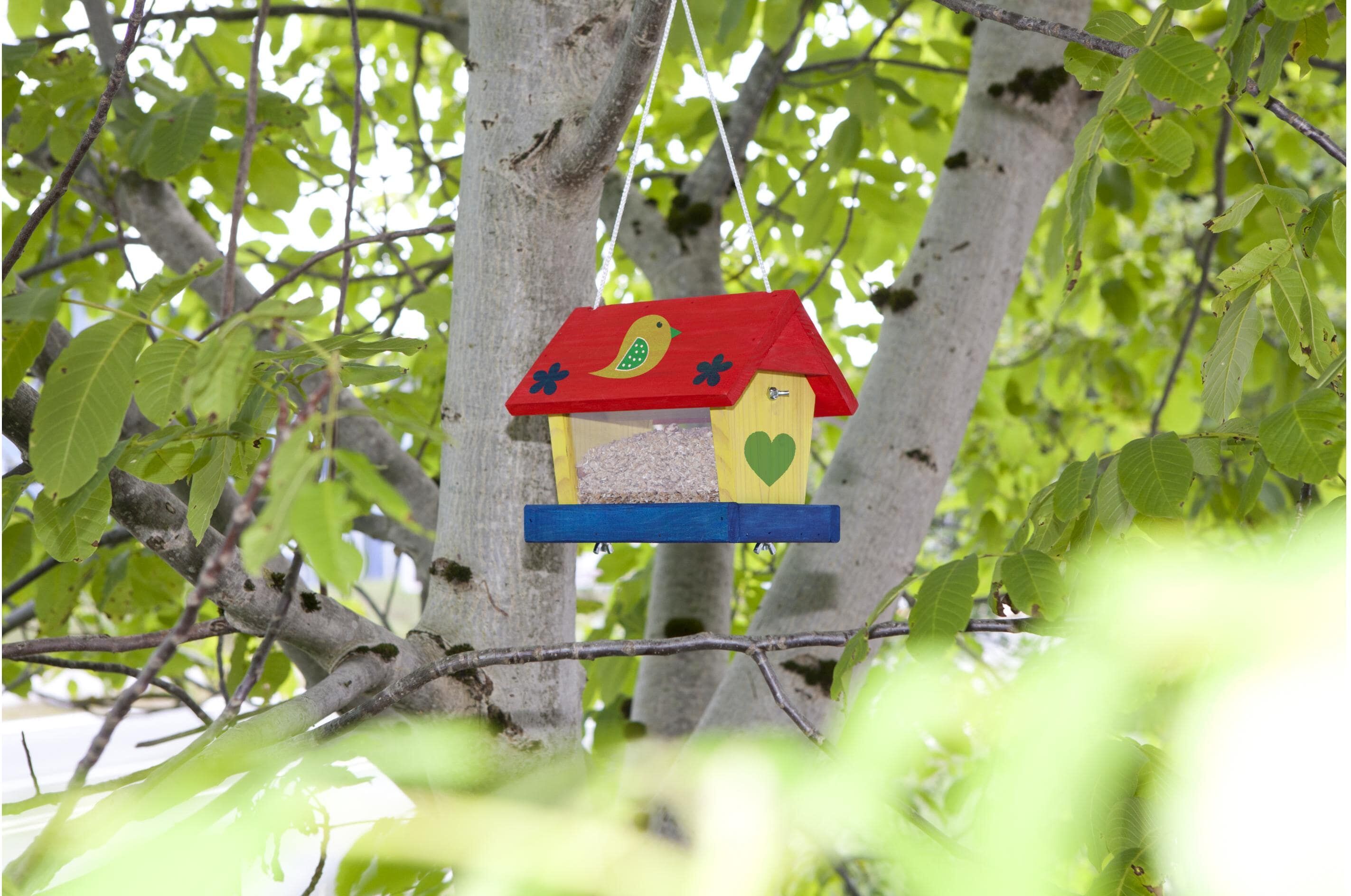 Vogelhaus WINDHAGER "Woodpecker Baus", braun, B:22cm H:19cm T:17cm, Tierhäuser, Vogelhaus, Holzart: Buche, Fichte, Pappel (Bulgarien) braun B/H/T: 22cm x 19cm x 17cm