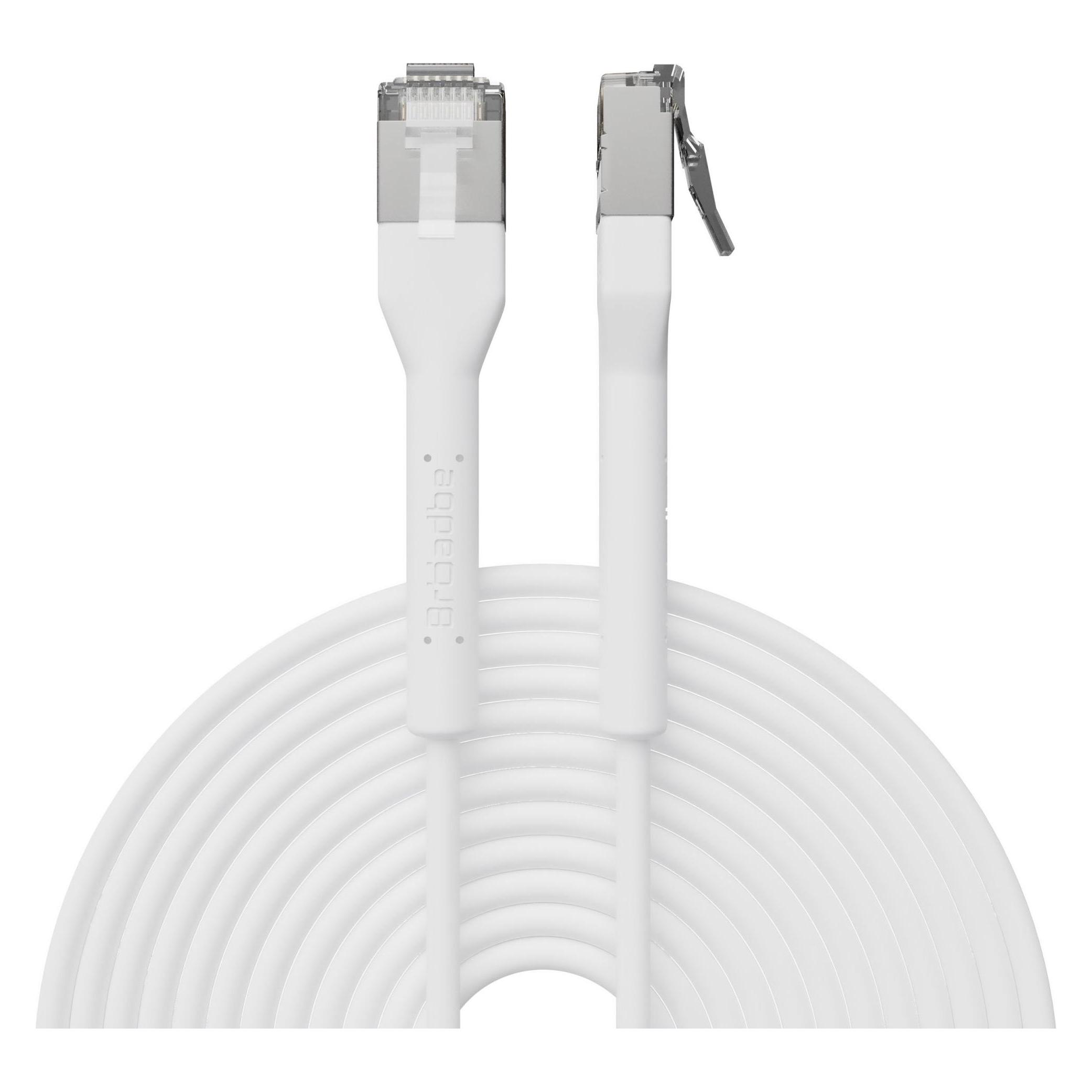 Broadbe Slim Patch Cable 10G White 12m Cable-Patch-Cat6A-WT-12M-Slim (CAT6a, 12 m) (Cable-Patch-Cat6A-WT-12M-Slim)