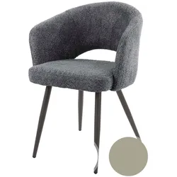 designline »Salon« Esszimmerstuhl Boucle grau