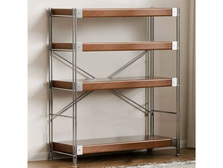 Verstellbarer Heim-Audio-Rack-Schrank HiFi-Stereo-Ständer Für DVD-CD-Player Home-Office-AV-Komponenten-Organizer-Regal Für Receiver, Verstärker, Medienaufbewahrung(60*41*90cm/4Tier)