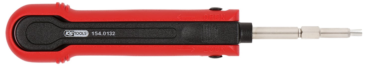 KS Tools Ontgrendelingsgereedschap voor platte en ronde connectoren, 151 mm, verenstaal