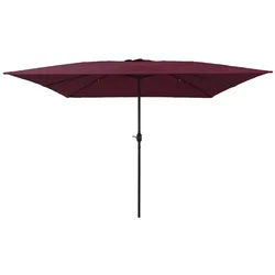 vidaXL Sonnenschirm Quadratisch 295x245 cm Bordeauxrot