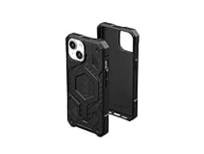 Urban Armor Gear Monarch Pro Housse Compatible avec Apple iPhone 15 Plus Housse [Recharge sans Fil/magnétique Compatible, 5 Couches Protection] Carbon Fiber