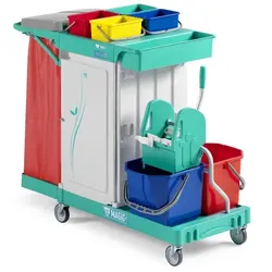 Reinigungswagen TTS Magic Line 360 S Systemwagen mit abschließbarer Tür, rundrum geschlossen