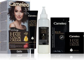 Delia Cosmetics Cameleo Omega cor para cabelo permanente tom 3.3 Dark Chocolate Brown. Cameleo Omega