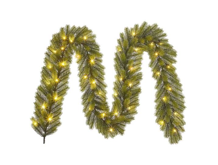 Guirlande vert plastique h20xl20xl270cm