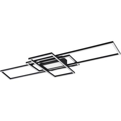 TRIO LEUCHTEN LED Deckenleuchte "MILA", grau (anthrazit), H: 6,5cm, Leuchten, Deckenlampe inkl. Fernbedienung, dimmbar, 3000 - 6500K, 105xx42x6,5 cm, LED Deckenleuchte