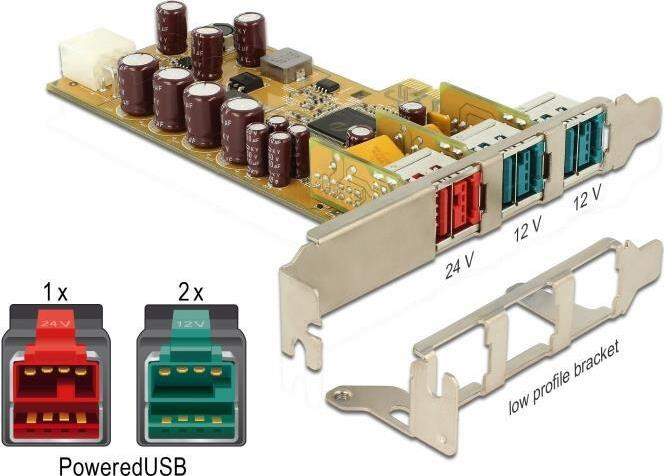 Delock 89655 PCIe naar USB 2.0 Controller met 0,48 Gbit/s snelheid