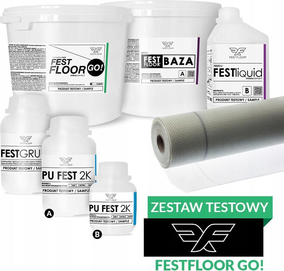 Festfloor GO! Microcement TEST-kit