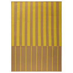benuta Nest In- & Outdoor-Teppich Reed Gelb 240x340 cm - Teppich für Balkon, Terrasse & Garten