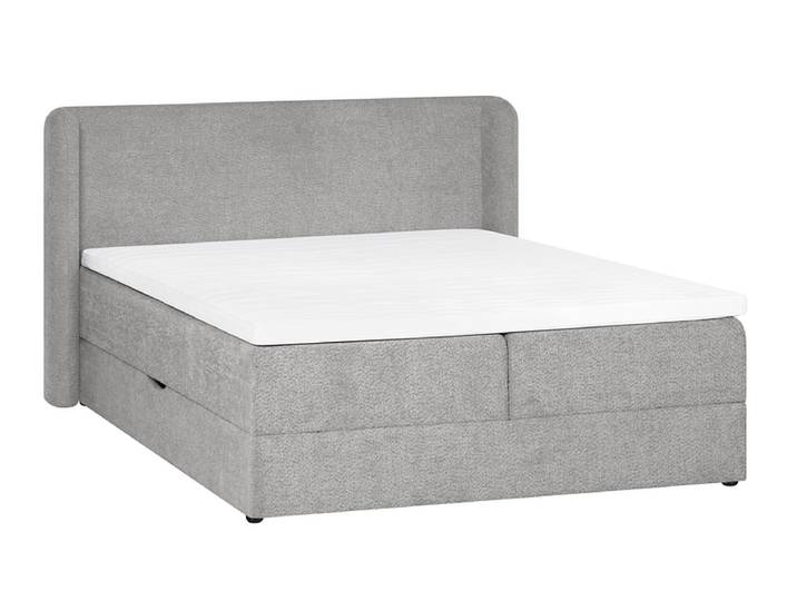 Boxspringbett MARGOT grau 140x200cm fest