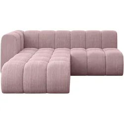 ECKSOFA modulares Sofa Darnel-L1 - 205x177x70 cm Rosa